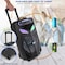 Pyle Pyle Portable Bluetooth PA Speaker, 600W, 10 in Indoor/Outdoor BT Speaker, 2 Wireless Mics, Party Lights PPHP101WMB - alternate 6